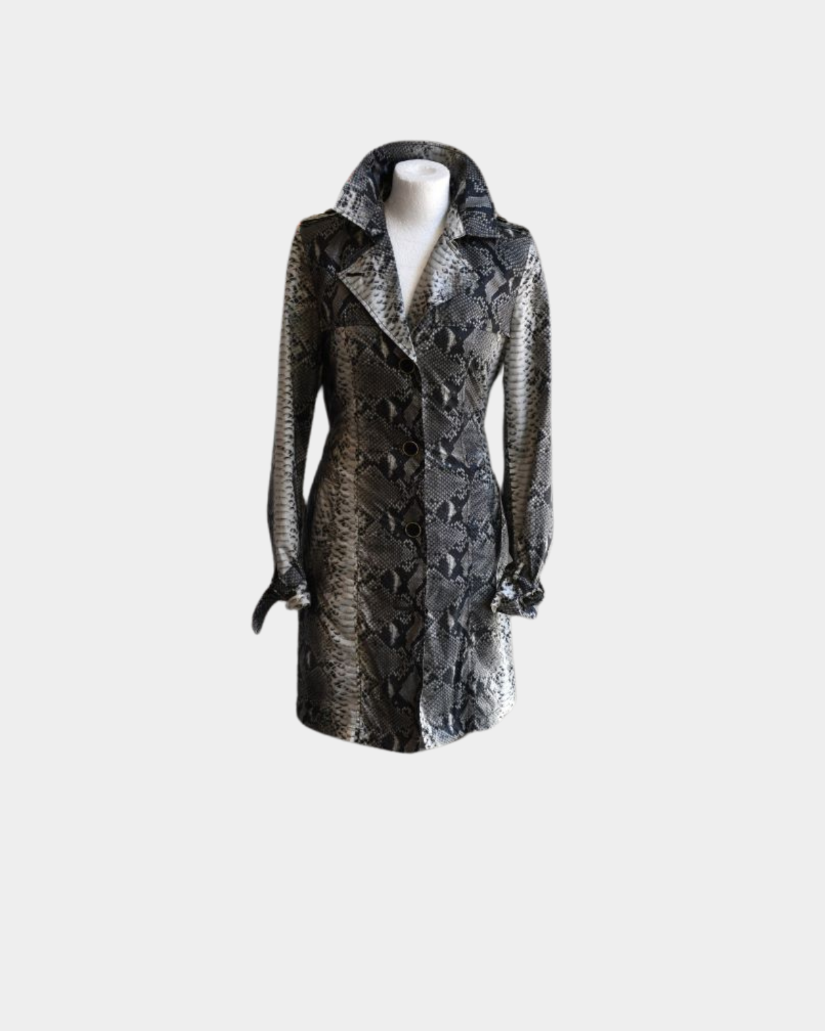preowned Betty Berkley Outdoor Lightweight Snakeskin Coat