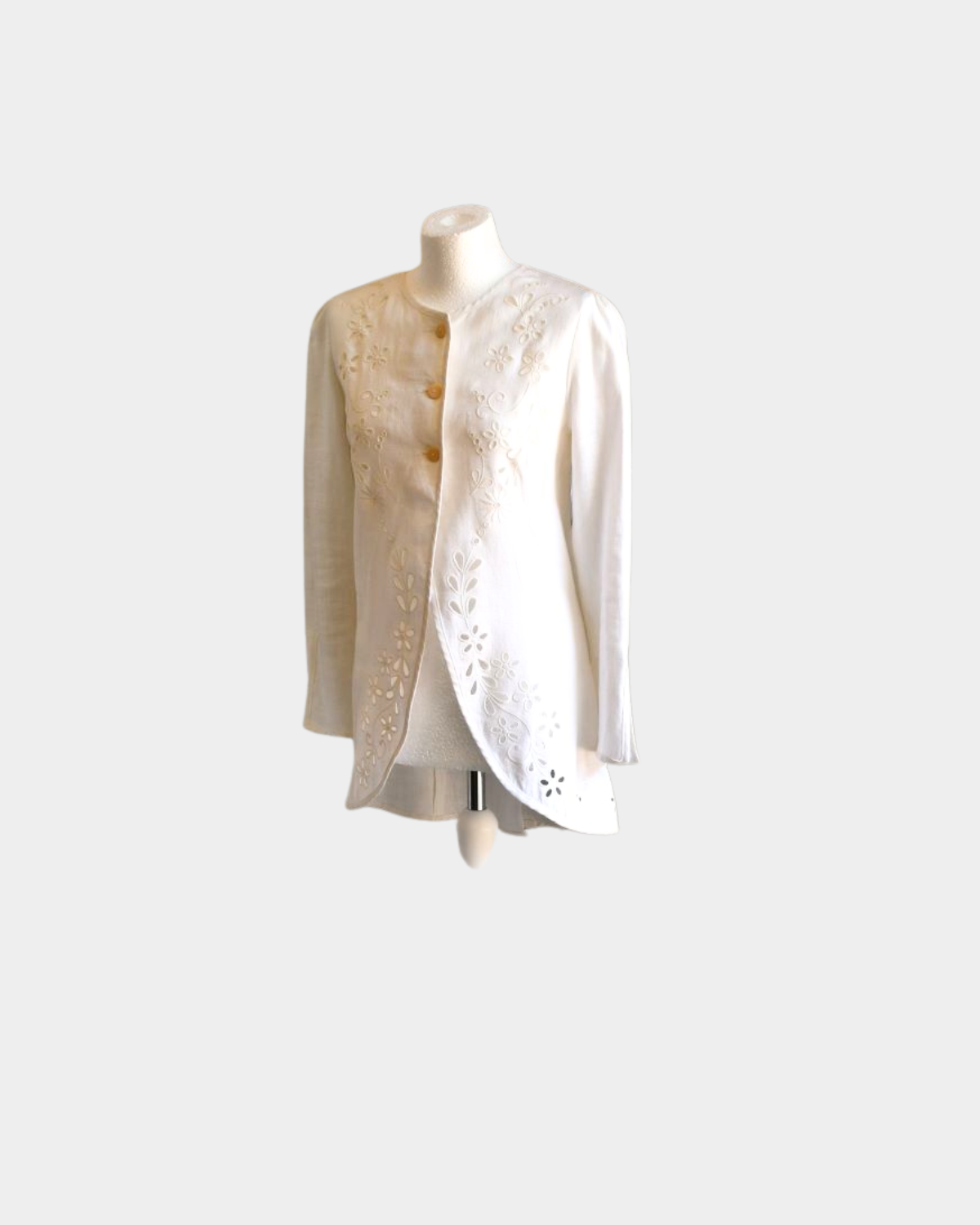 pre owned Kenzo White Linen Summer Jacket
