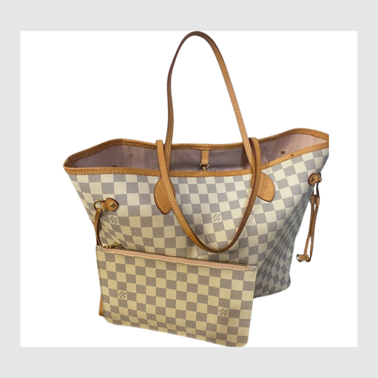 Pre owned Louis Vuitton Neverfull PM Damier Azure Bag