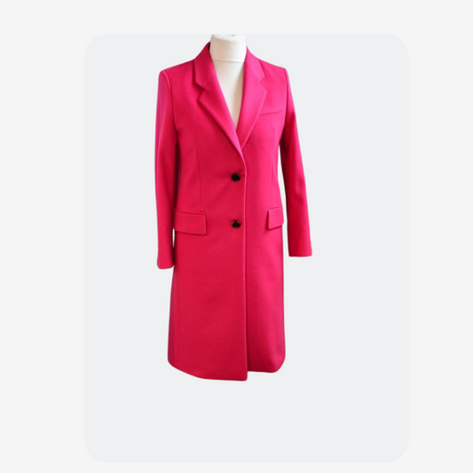 Hugo Boss Pink Wool Coat
