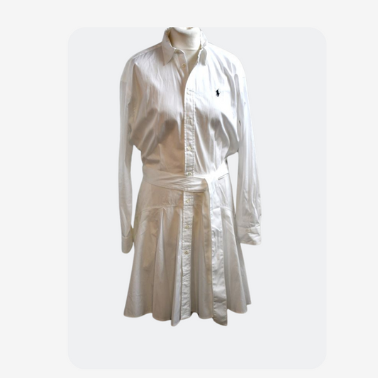 Ralph Lauren Polo White Cotton Shirt Dress