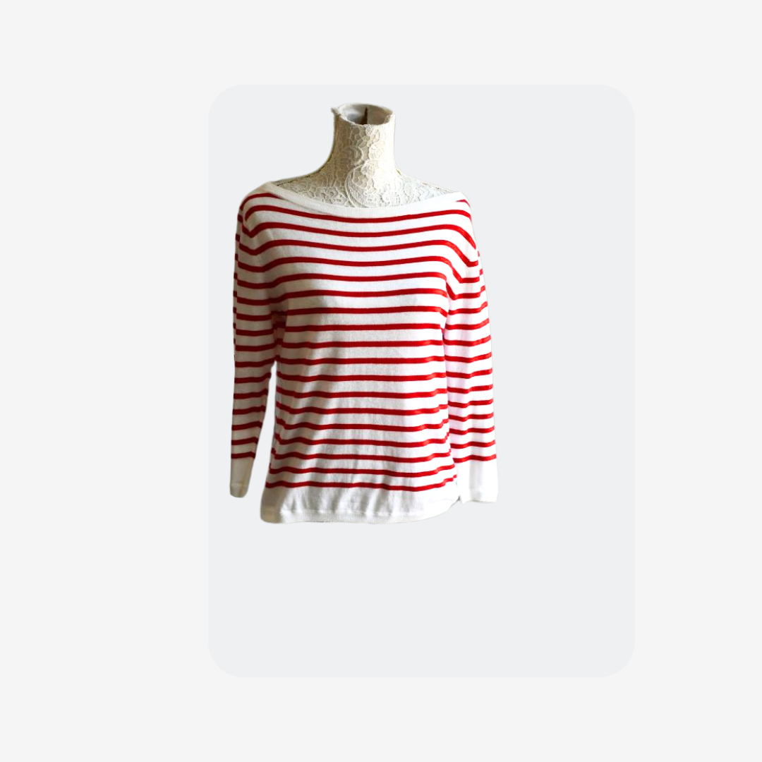 Dolce Gabbana Red Stripe Top 10 12