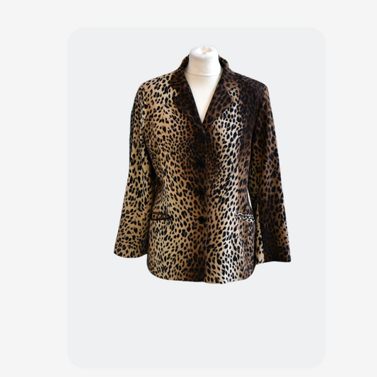 Moschino Jeans Leopard Print Jacket