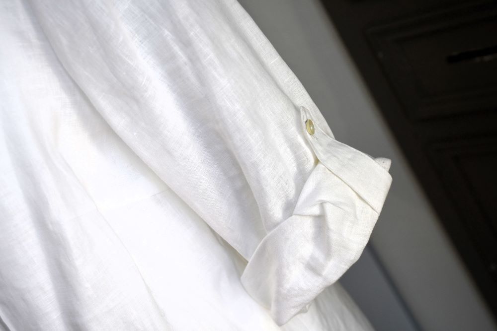 B.M. Company Masters of Linen White Long Shirt (16)