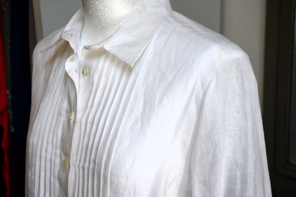 B.M. Company Masters of Linen White Long Shirt (16)