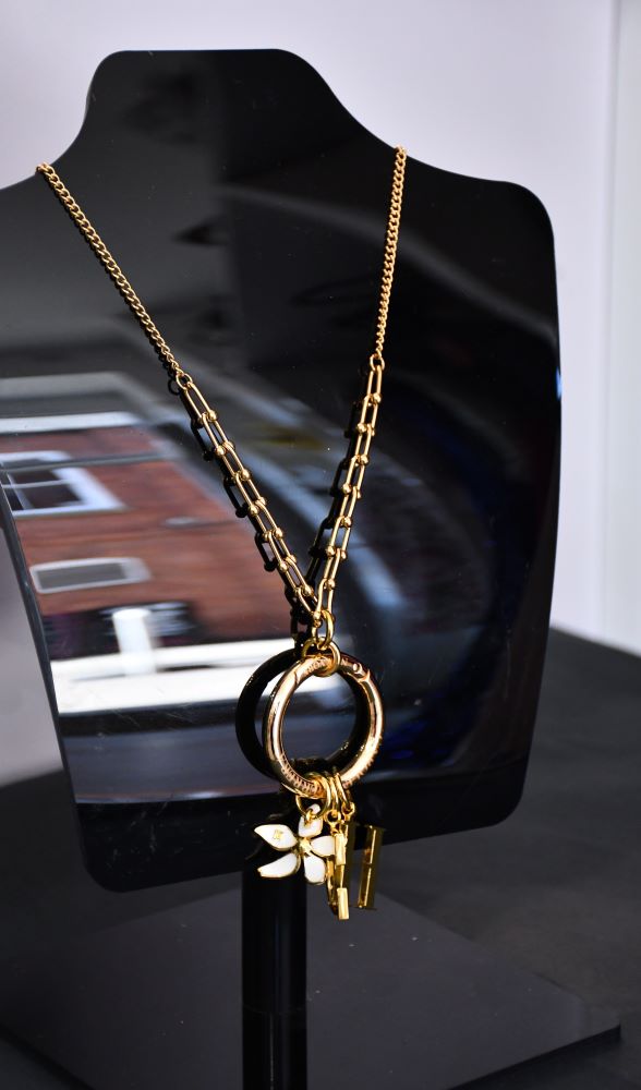 Reworked Necklace with Vintage Carolina Herrera Pendants