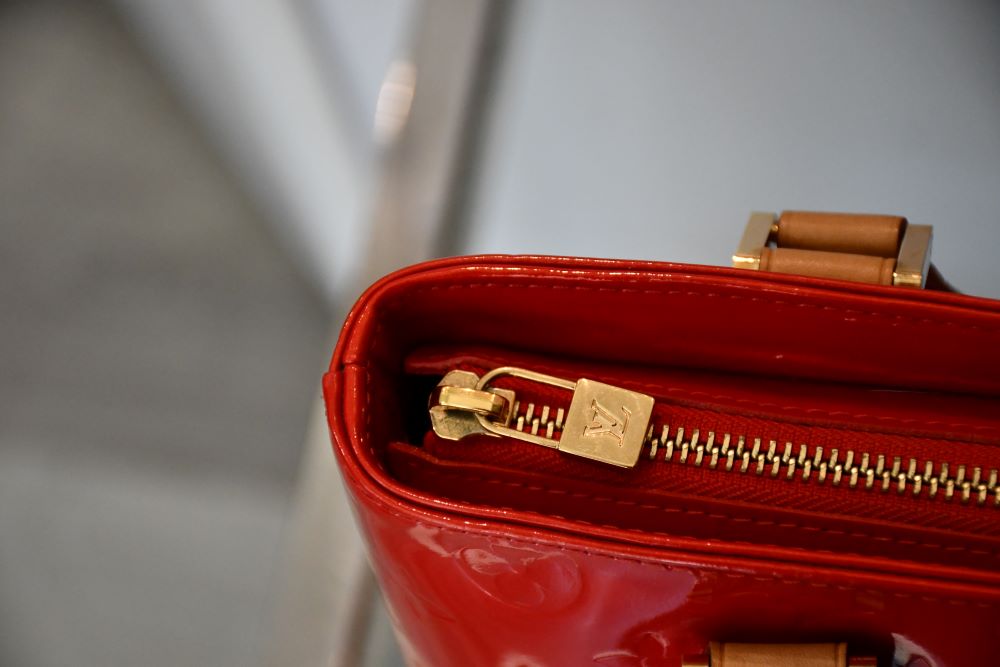 Louis Vuitton Houston Rouge Vernis Monogram Tote Bag