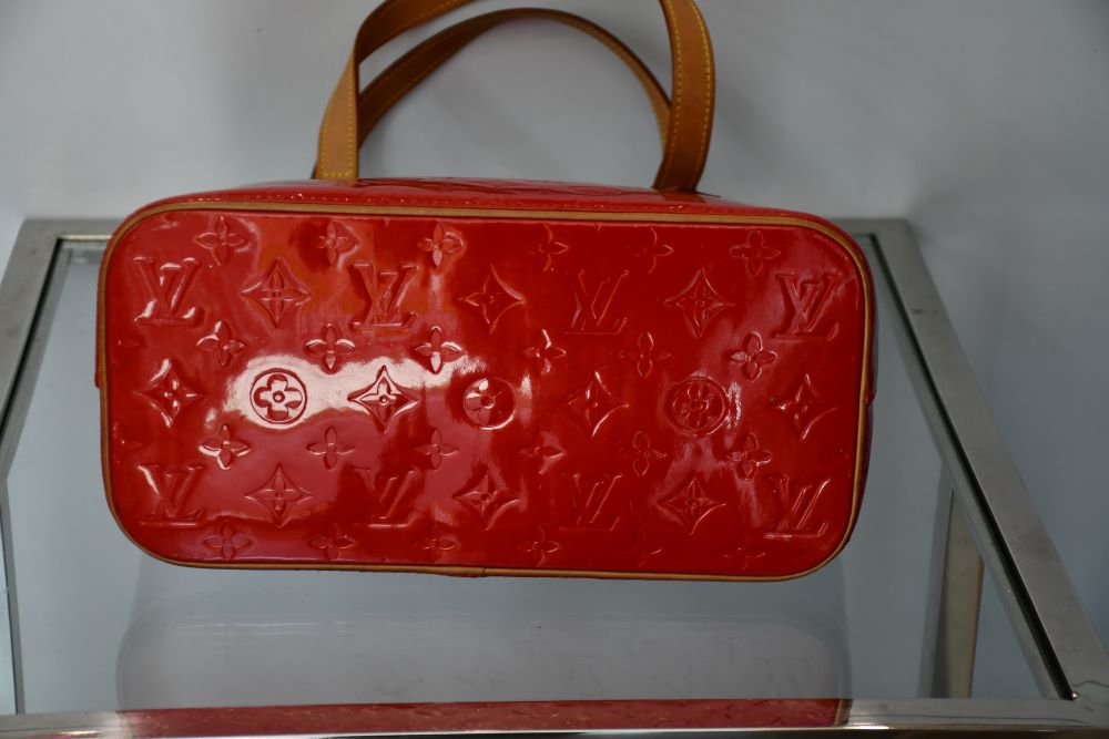 Louis Vuitton Houston Rouge Vernis Monogram Tote Bag