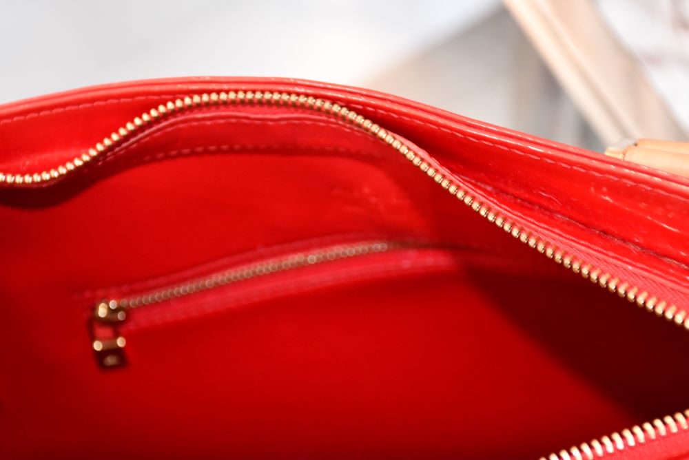 Louis Vuitton Houston Rouge Vernis Monogram Tote Bag