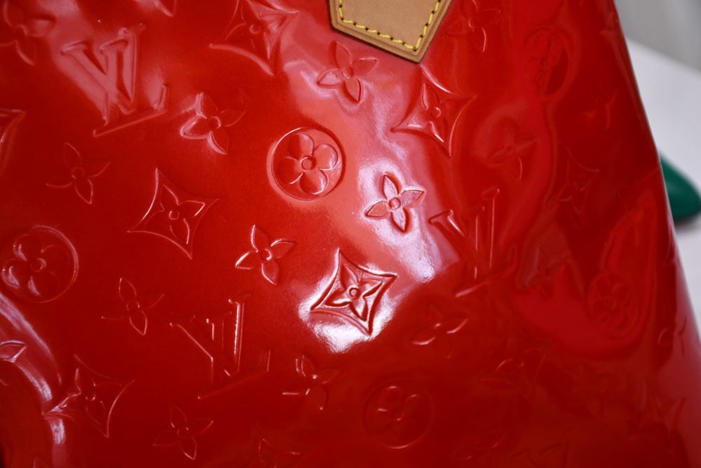 Louis Vuitton Houston Rouge Vernis Monogram Tote Bag