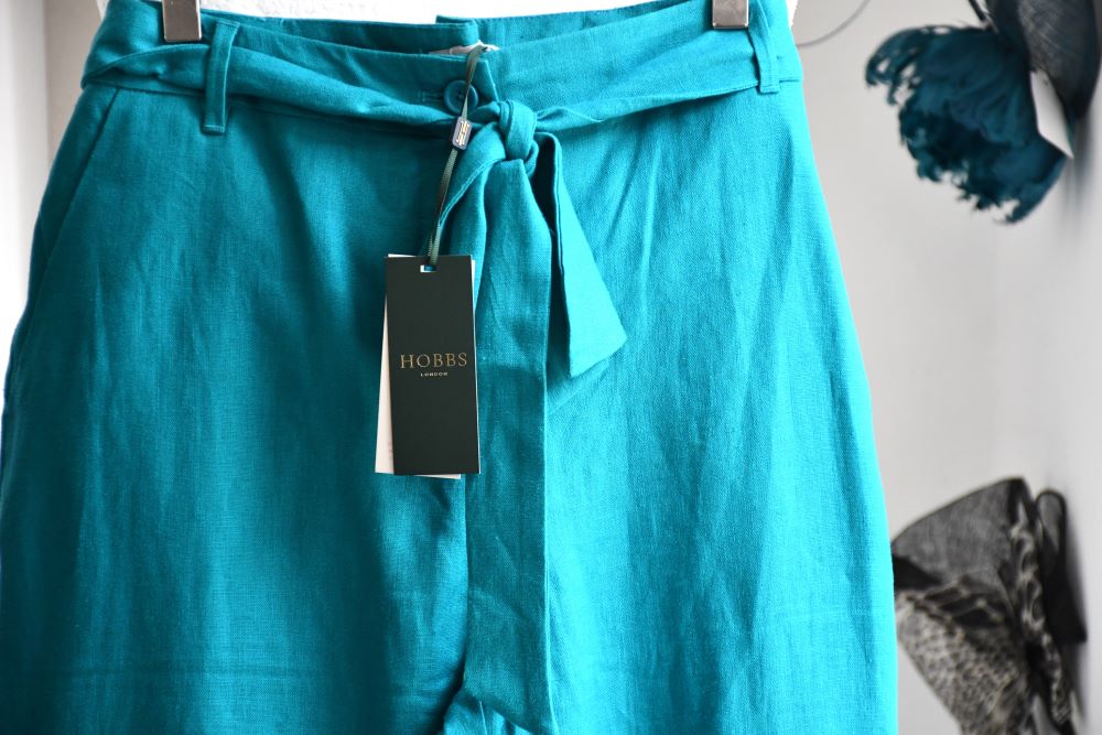 Hobbs Jacqui Crop Linen Trousers BNWT (12)