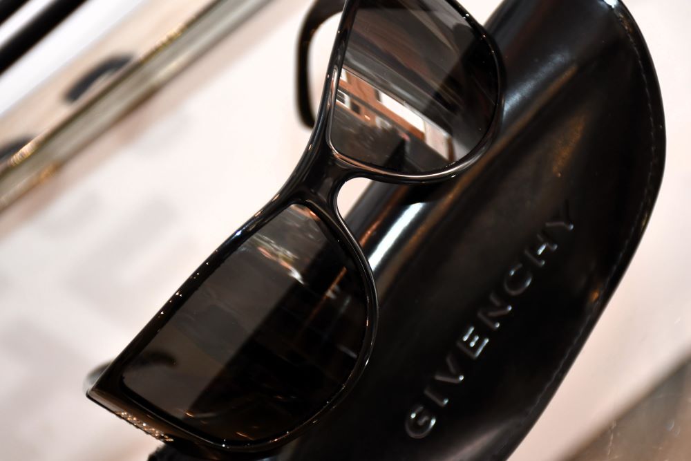 Givenchy Black Logo Crystal Embellished Sunglasses