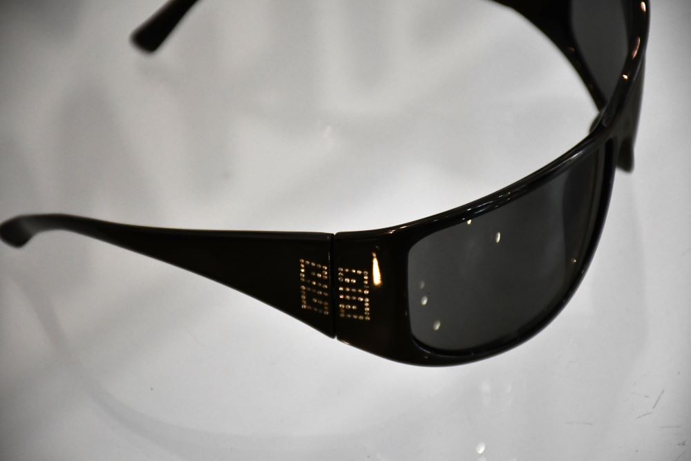 Givenchy Black Logo Crystal Embellished Sunglasses