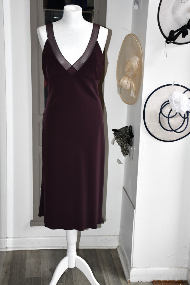 preloved Emporio Armani Plum Sleeveless Slip Dress