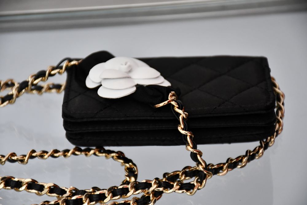 Chanel VIP Leather & Satin Mini Shoulder Bag