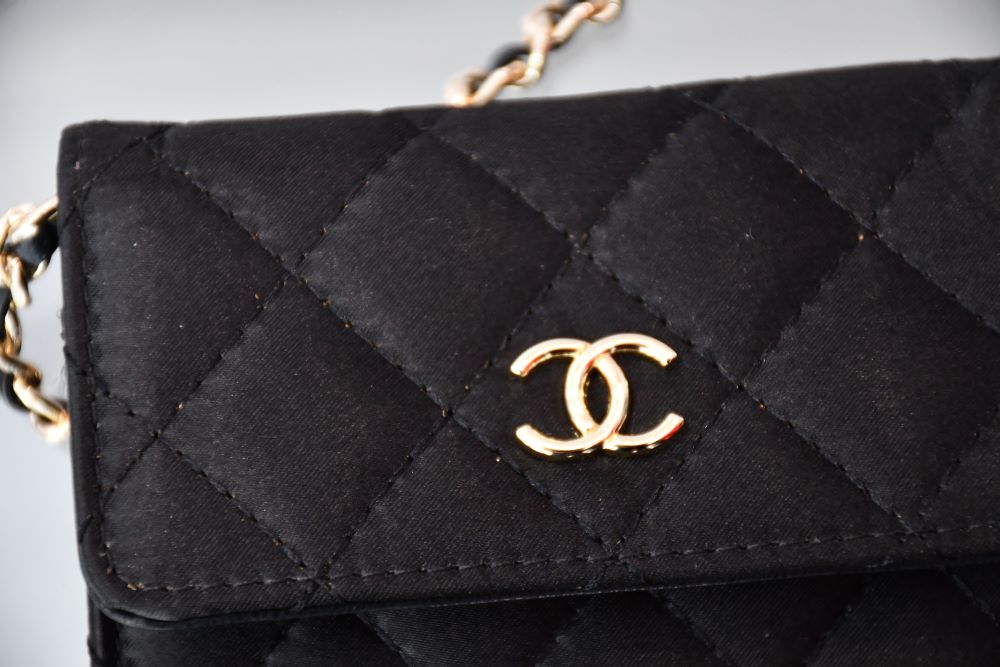 Chanel VIP Leather & Satin Mini Shoulder Bag