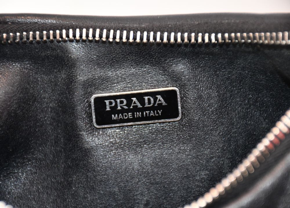 Prada Re-Edition Black Nappa Leather Shoulder Bag