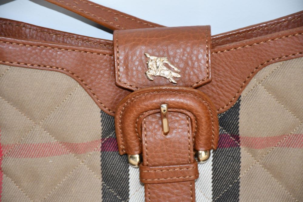 Burberry Check Quilted Shoulder Bag