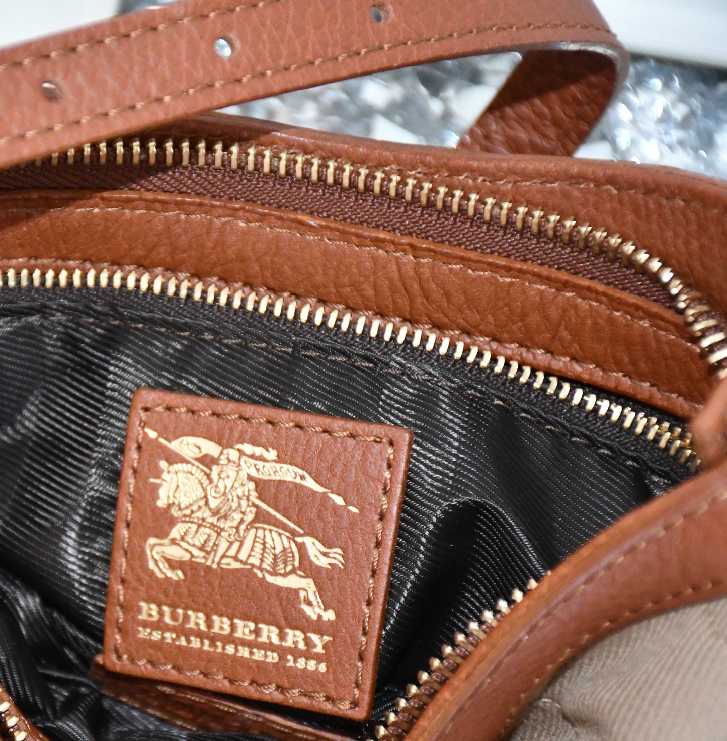 Burberry Check Quilted Shoulder Bag