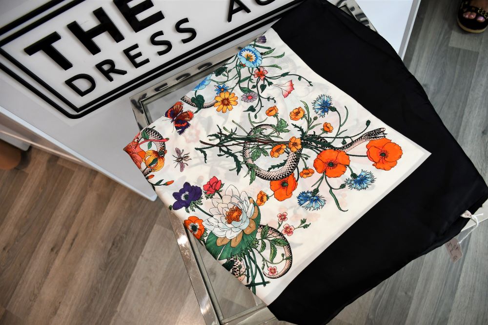 Gucci Flora Snake Scarf