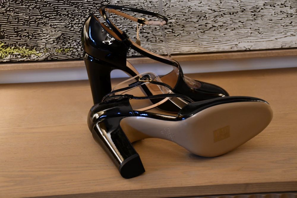 Valentino Mary Jane Black Patent Leather Shoes. Unworn (8)