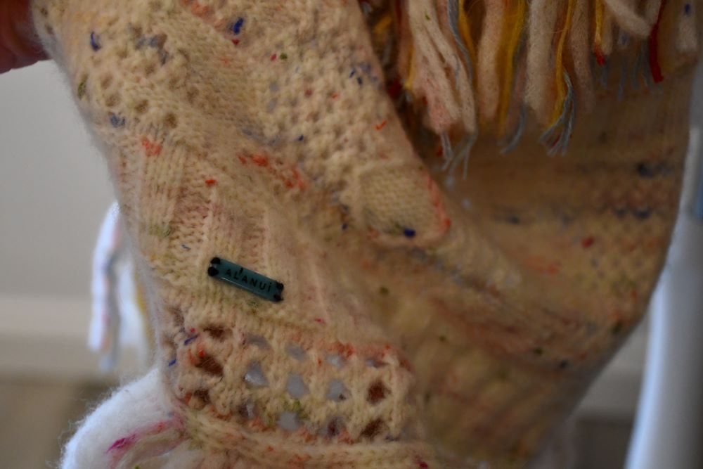 Alanui Salar De Toma Fringed Wrap Cardigan (L)