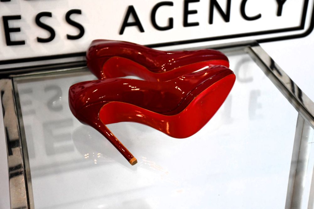 Louboutin Neofilo 120 Patent Red Shoes (5.5)