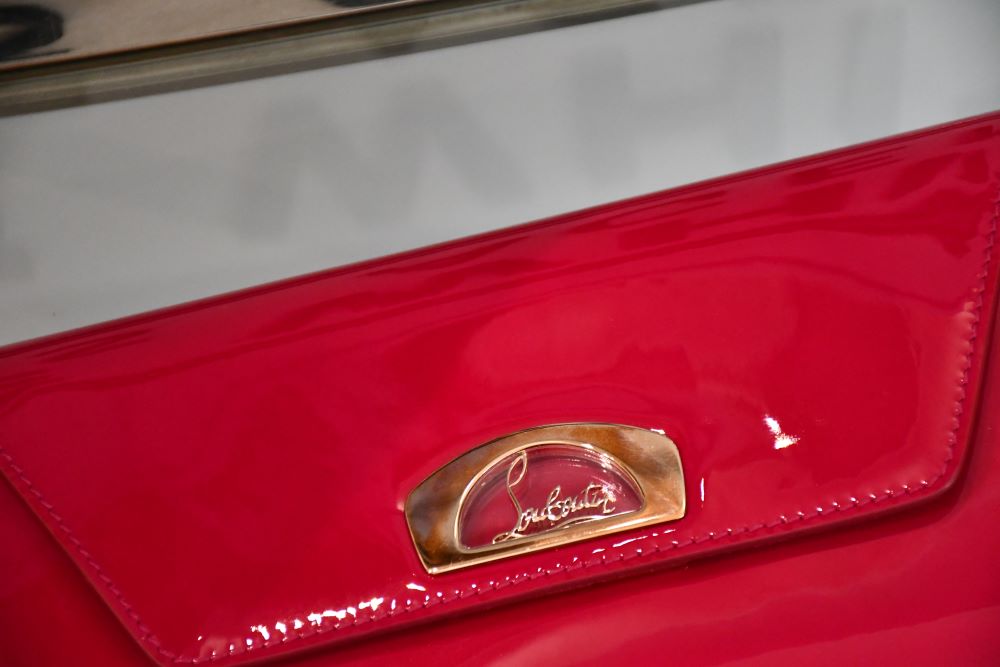 Louboutin Vero Dodat Ultra Rose Patent Leather Clutch UNUSED