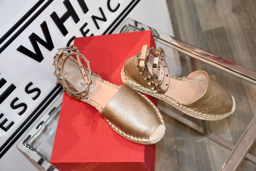 Valentino Rockstud Ballerina Espadrilles (5)