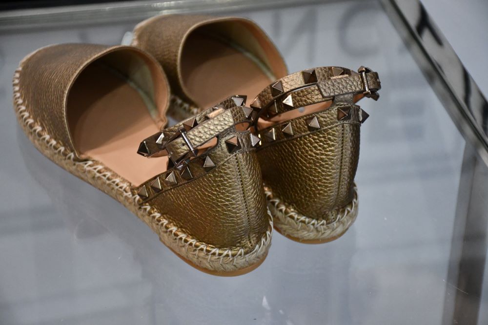Valentino Rockstud Ballerina Espadrilles (5)
