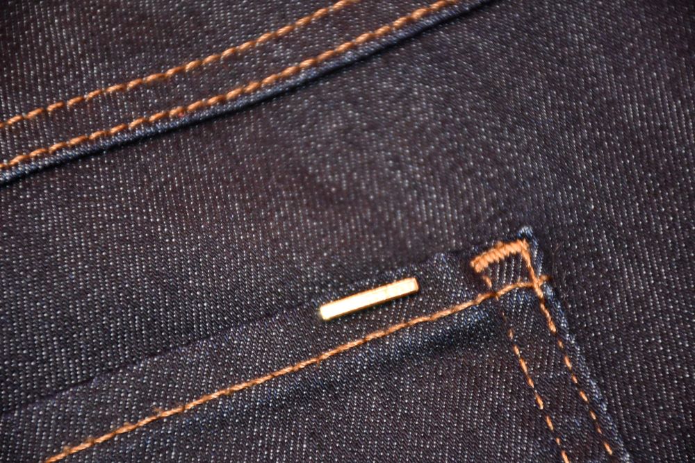 BOSS Dark Blue Nelin Straight Mid Rise Jeans (W 32)