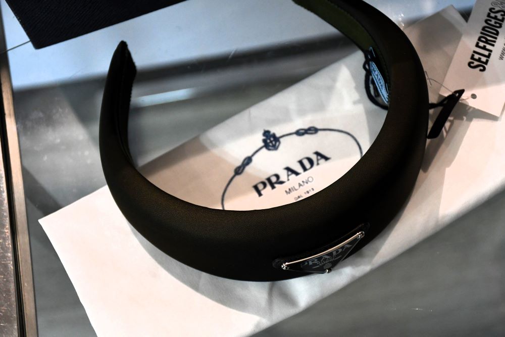 Prada Milano Re Nylon Logo Headband BNWT NO Discount
