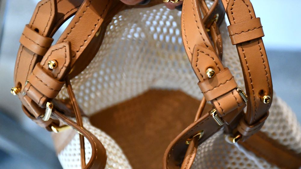 Tom Ford Disco Champagne Mesh Small Bucket Bag Unused