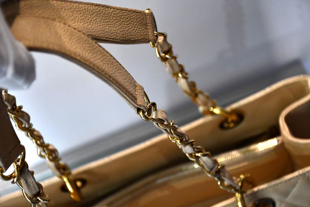 Chanel Beige GST Grand Shopping Tote Leather Bag