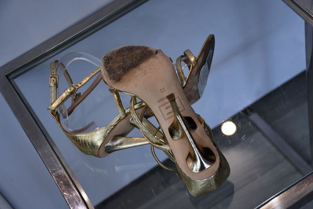 Dsquared Ayres Gold Strappy Sandals (38)