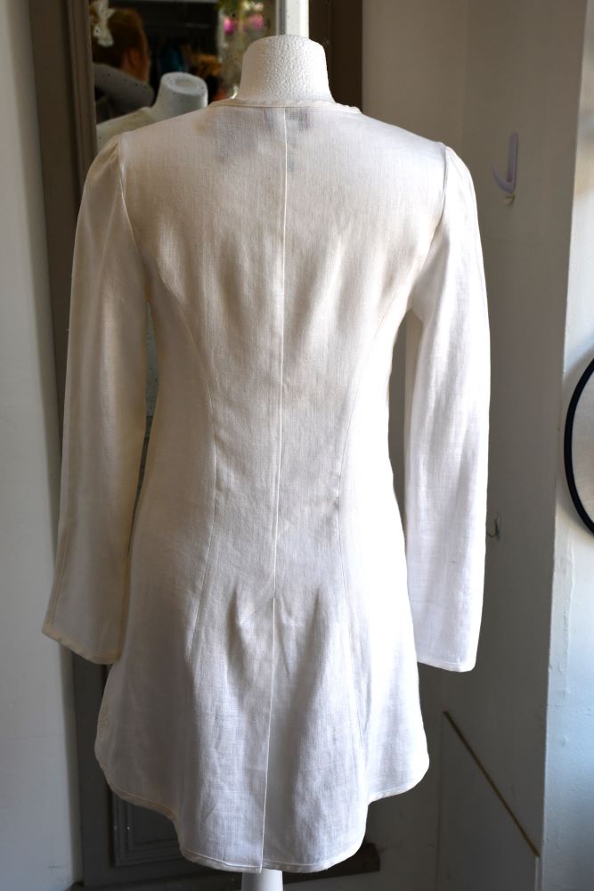 Kenzo White Linen Summer Jacket (10)
