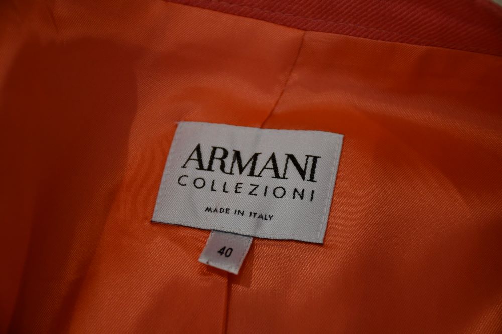 Armani Tangerine Linen Jacket (40)