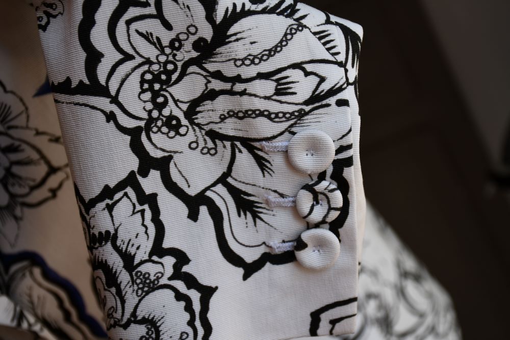 Marella Floral Printed Black and White Blazer Jacket (8)