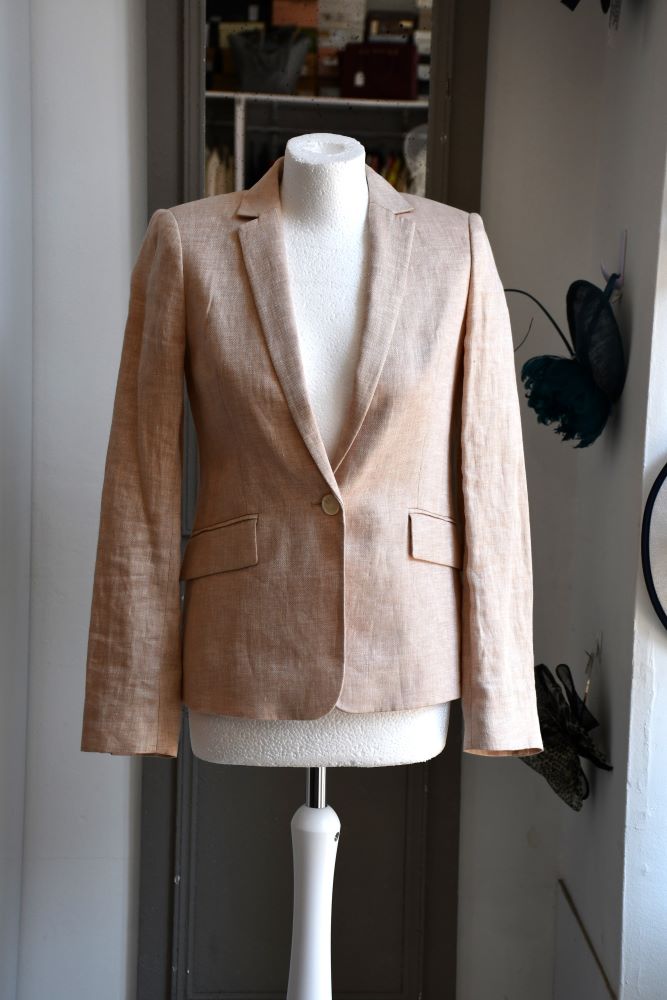 preloved Hobbs Neutral oatmeal Linen Jacket