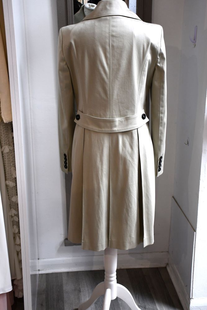 Burberry London Pleated Skirt Trench Coat