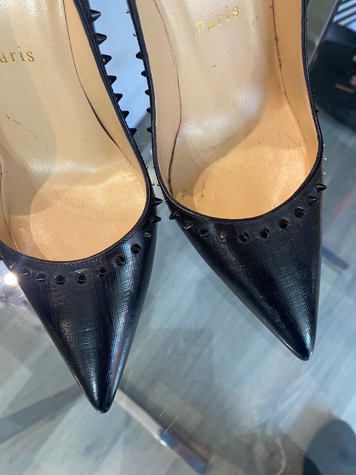 Louboutin So Kate Black Stud Shoes (3)