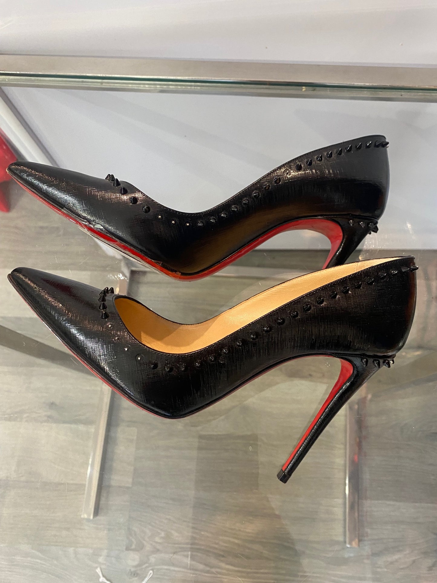 Louboutin So Kate Black Stud Shoes (3)