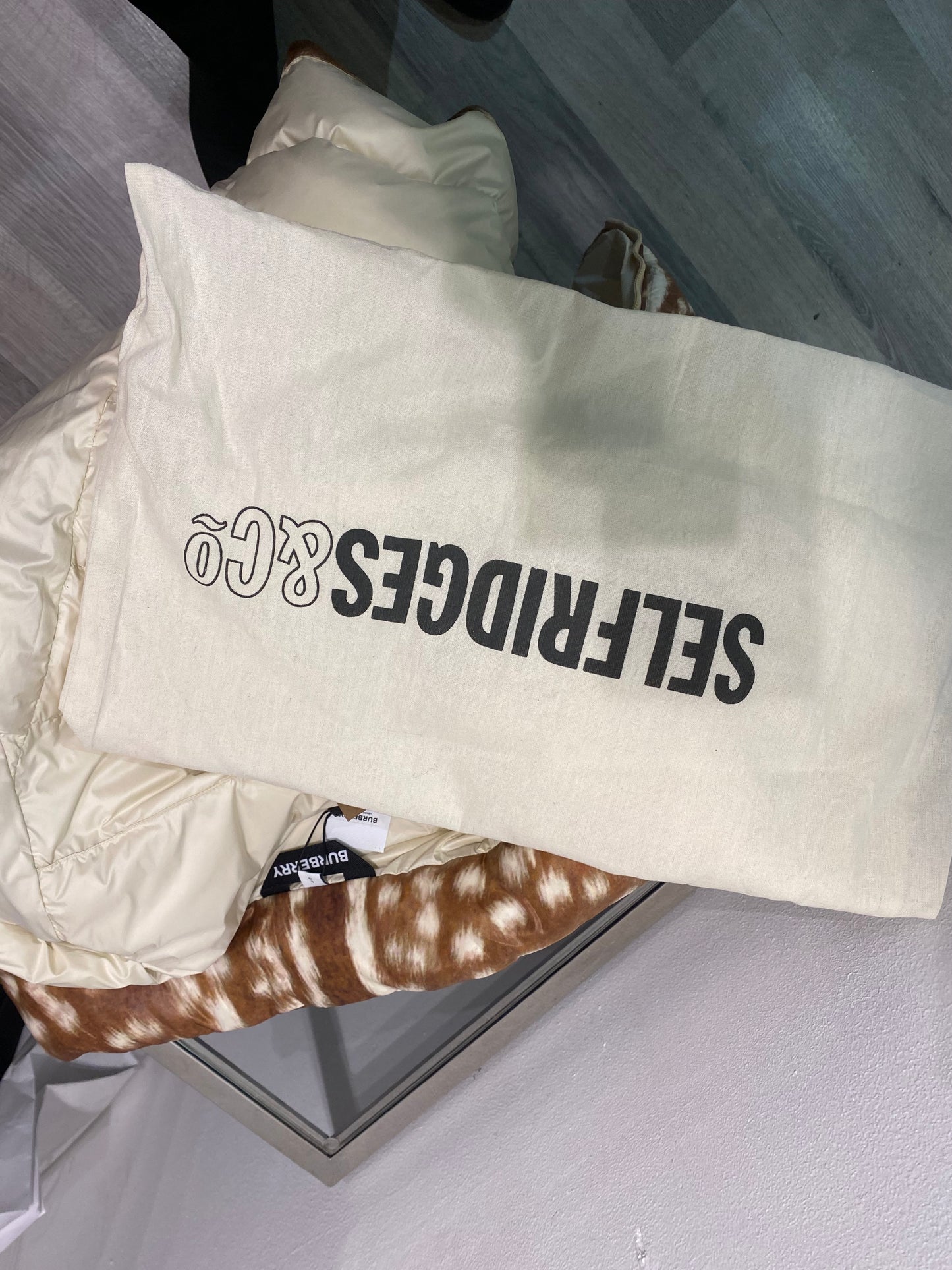 Burberry Colinton Deer Print Down Puffer Jacket BNWT