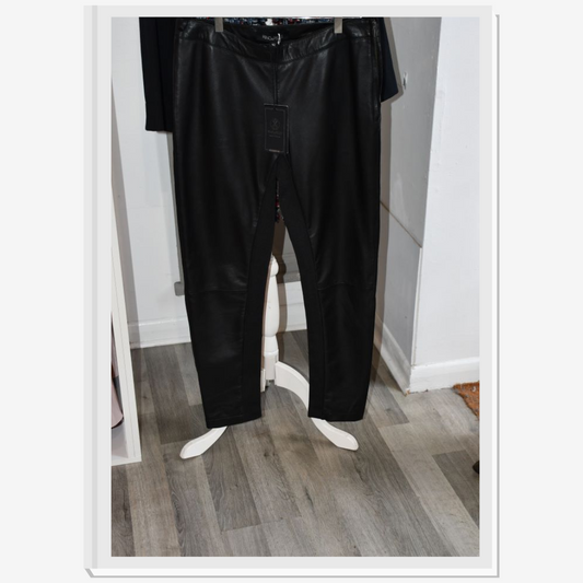 Rino & Pelle Leather Trousers (14) BNWT