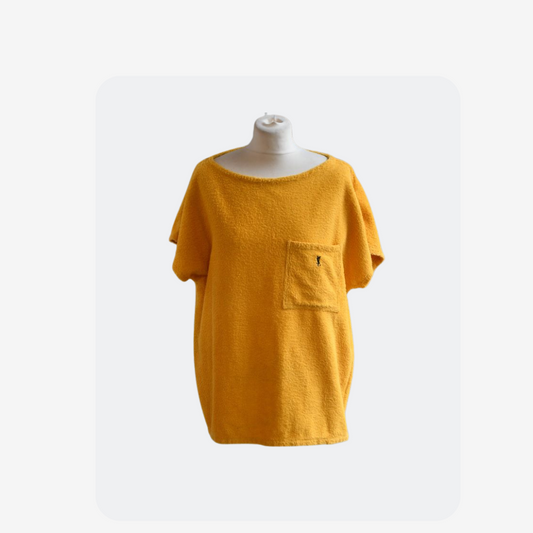 Yves St Laurent Yellow Towelling Cover Up