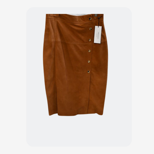 Karen Millen Lambs Leather Skirt BNWT
