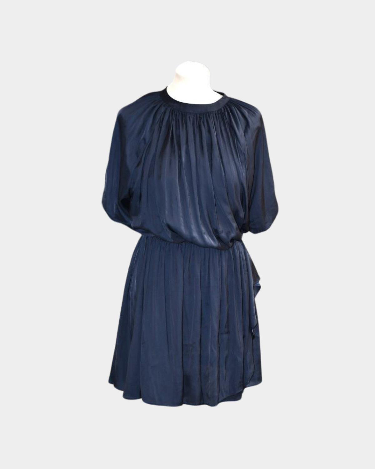 Zadig & Voltaire Romina Satin Navy Mini Dress (8) BNWT