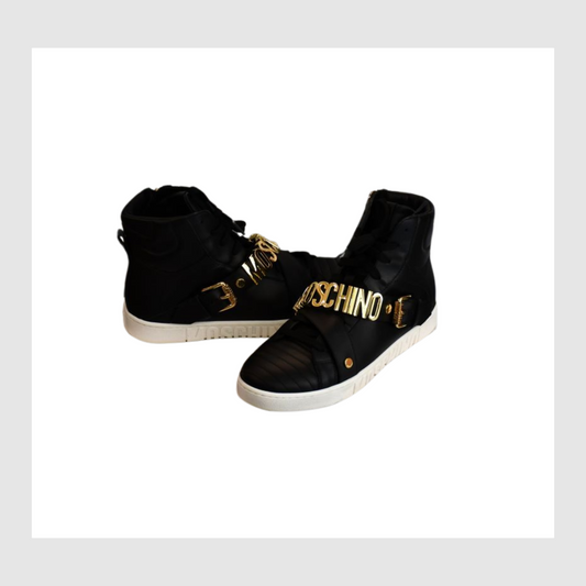 Preowned Moschino Logo 25 Sneakers
