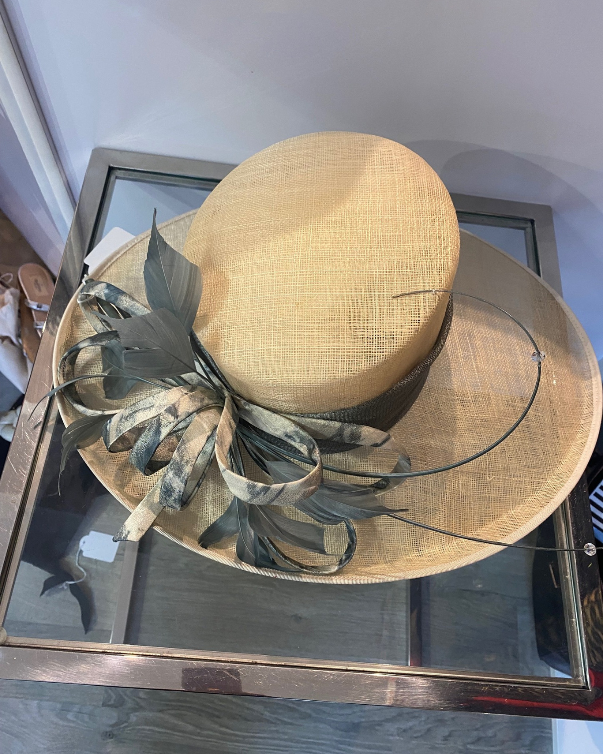 Ispirato Natural Fibre Occasion Wide Brimmed Hat. NO DISCOUNT PRICE