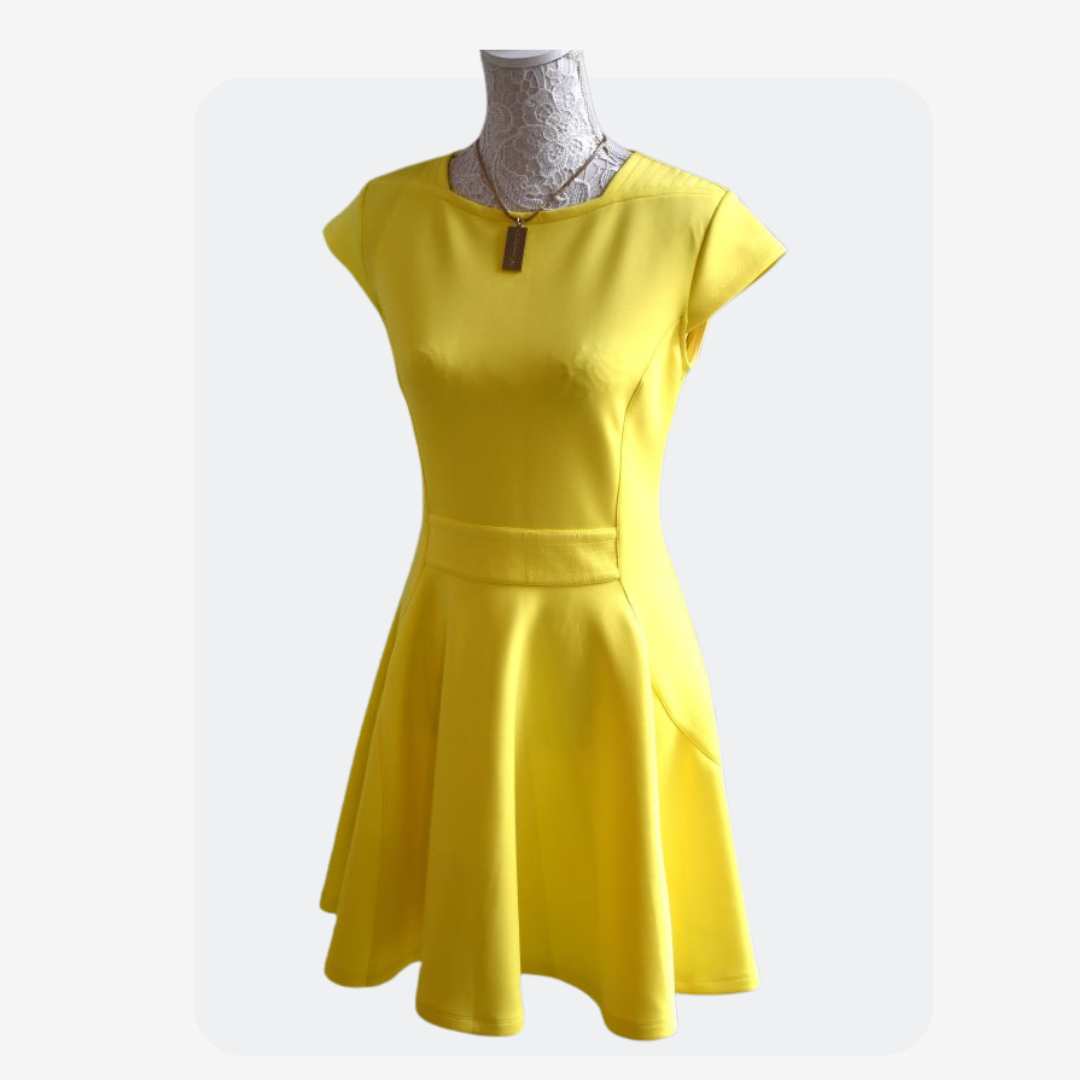 Ted Baker Yellow Skater Dress